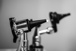 Otoscope, or device used to check ears 